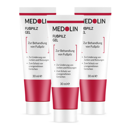 3x Medolin Fußpilz Gel