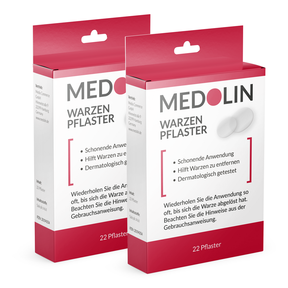 2x Medolin Warzenpflaster