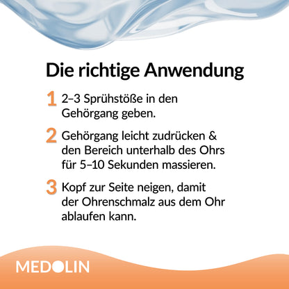 3x Medolin Anti Ohrenschmalz