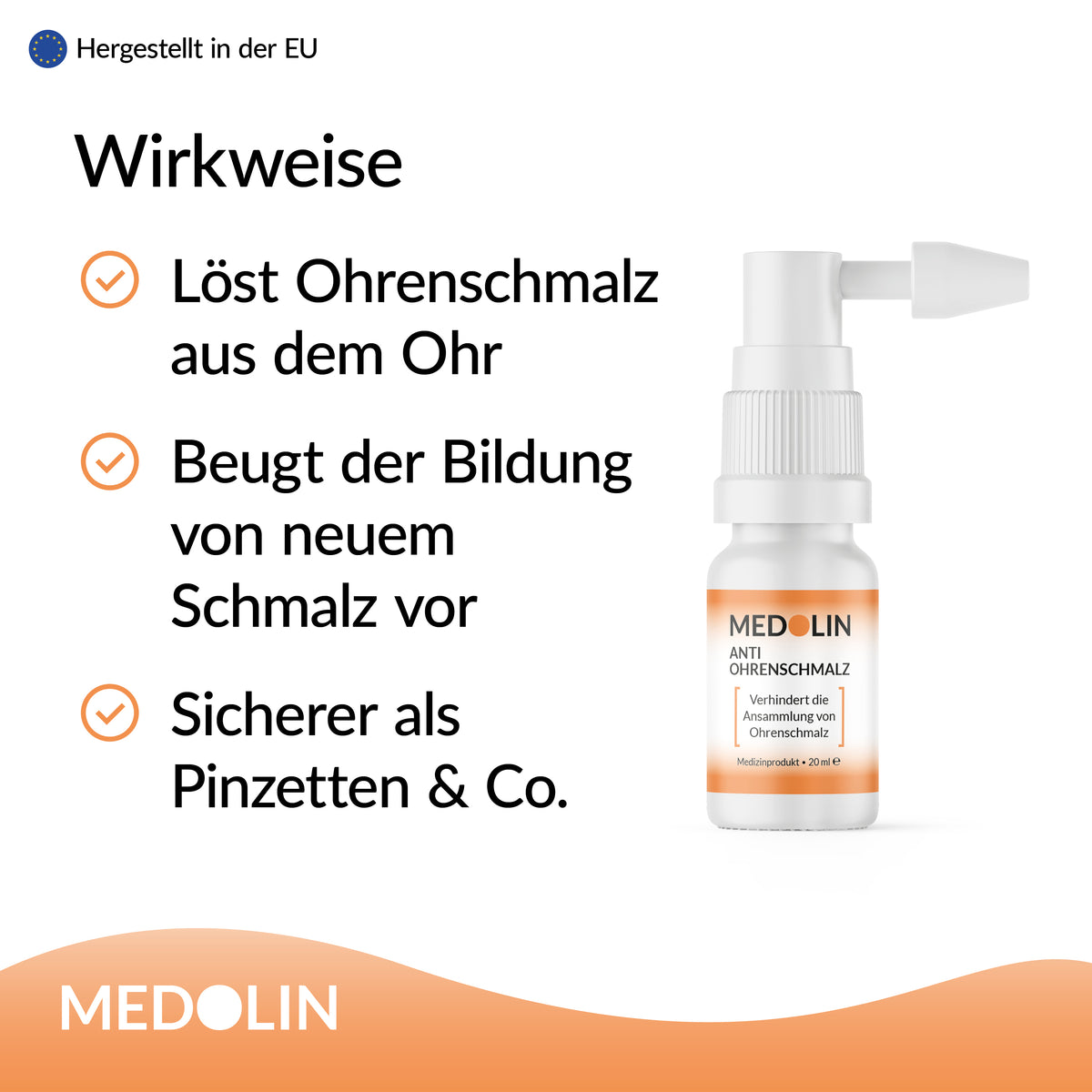 3x Medolin Anti Ohrenschmalz