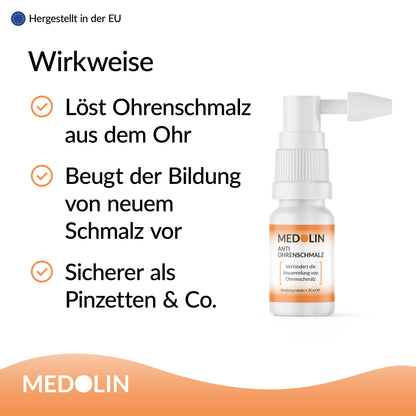 3x Medolin Anti Ohrenschmalz