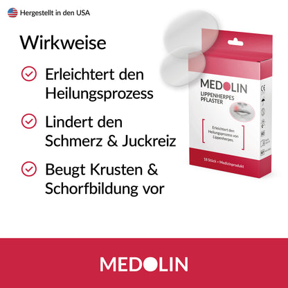 3x Medolin Lippenherpes Pflaster