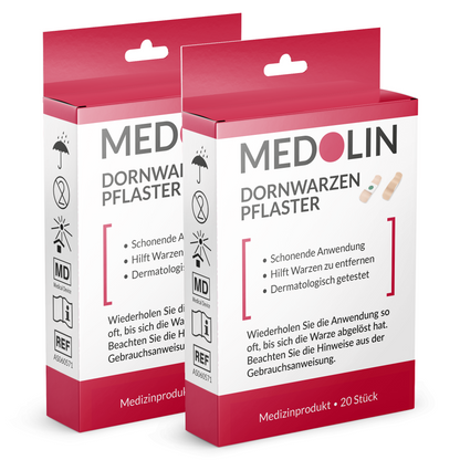 2x Medolin Dornwarzenpflaster