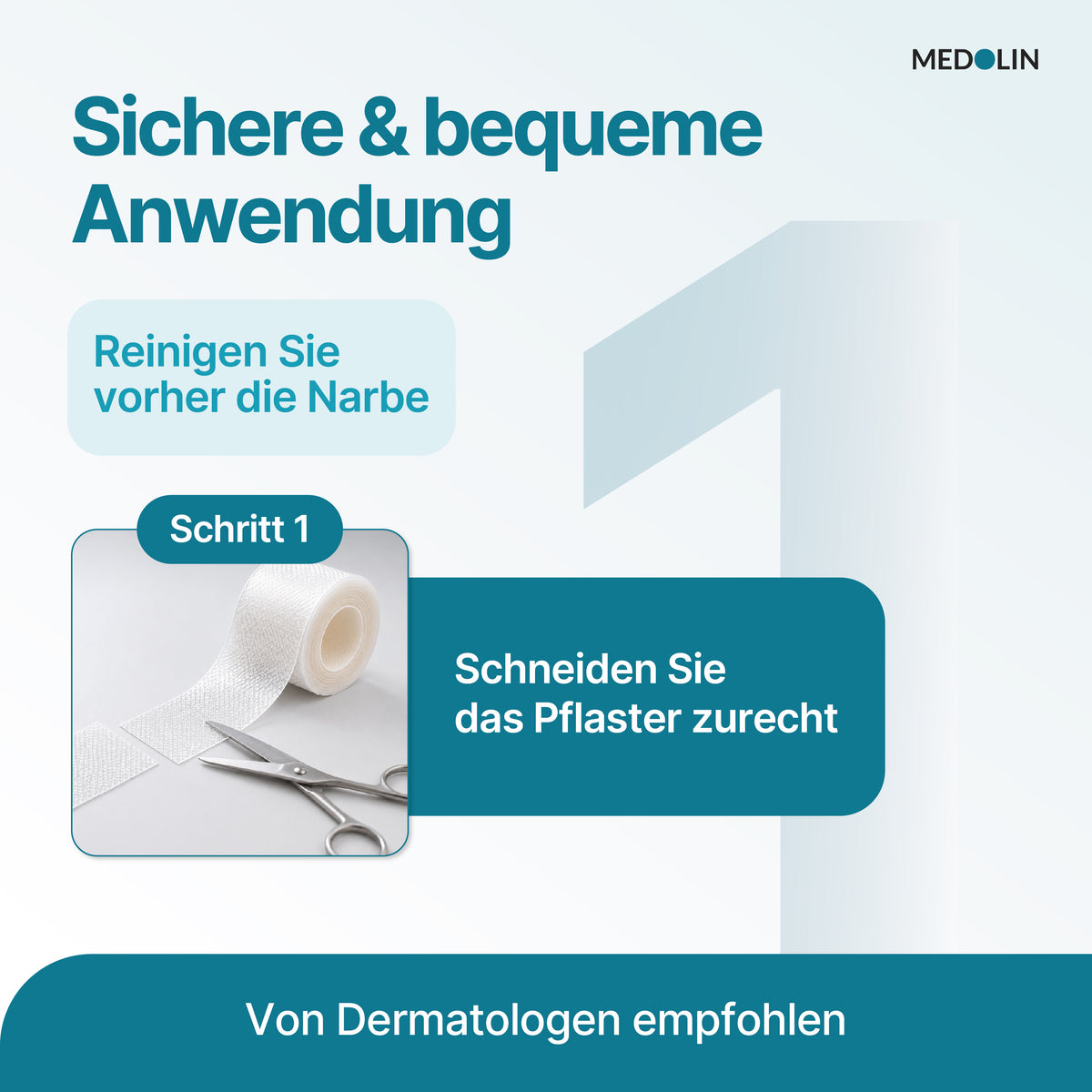 Erster Schritt der Anwendung wird erklärt. 